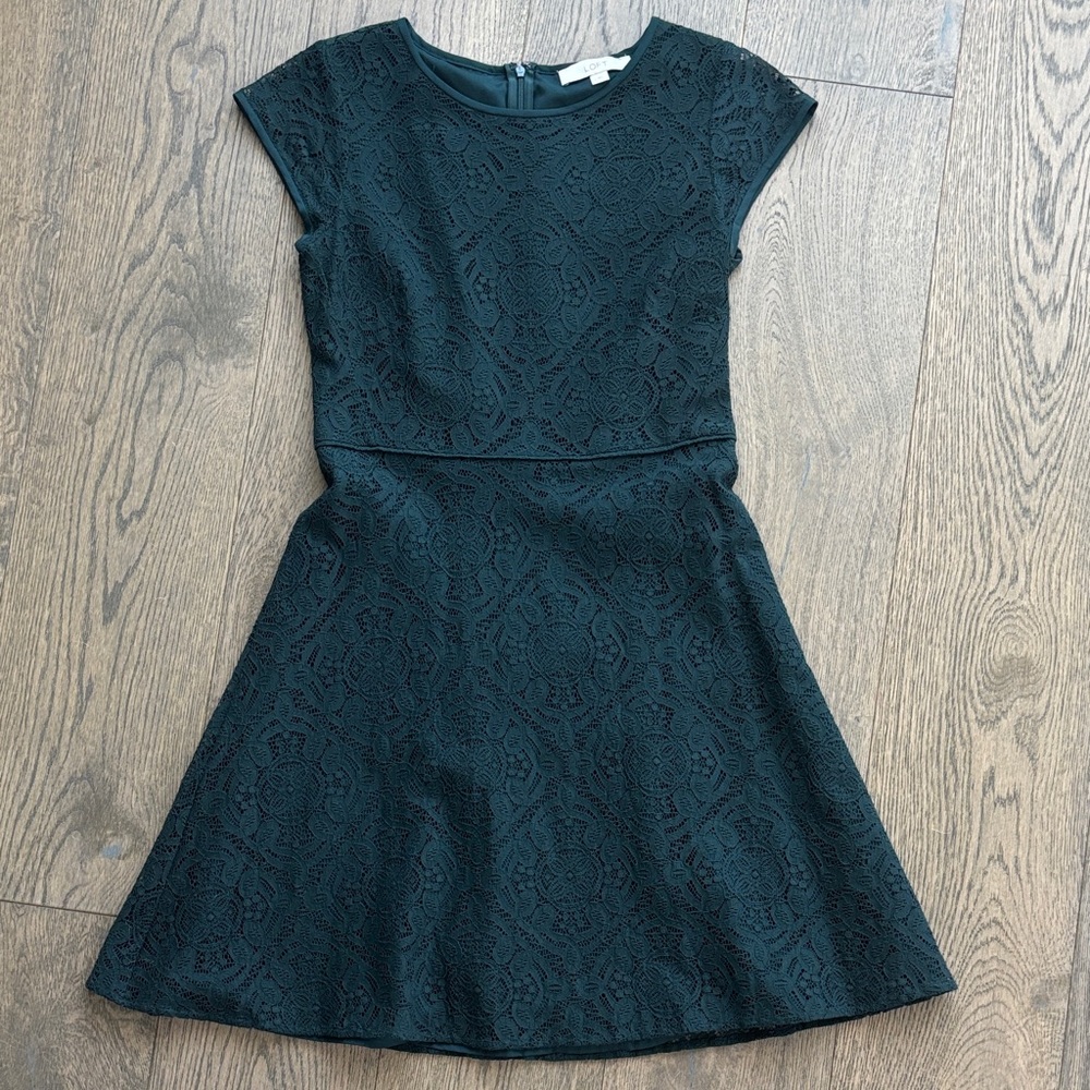 LOFT Elegant Green Lace Women’s Dress